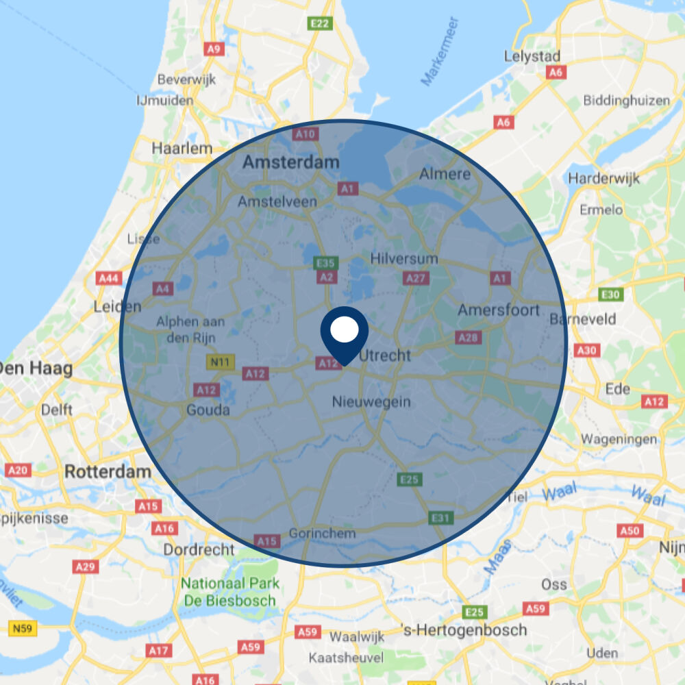 Vind alle adressen in een straal vanaf een postcode